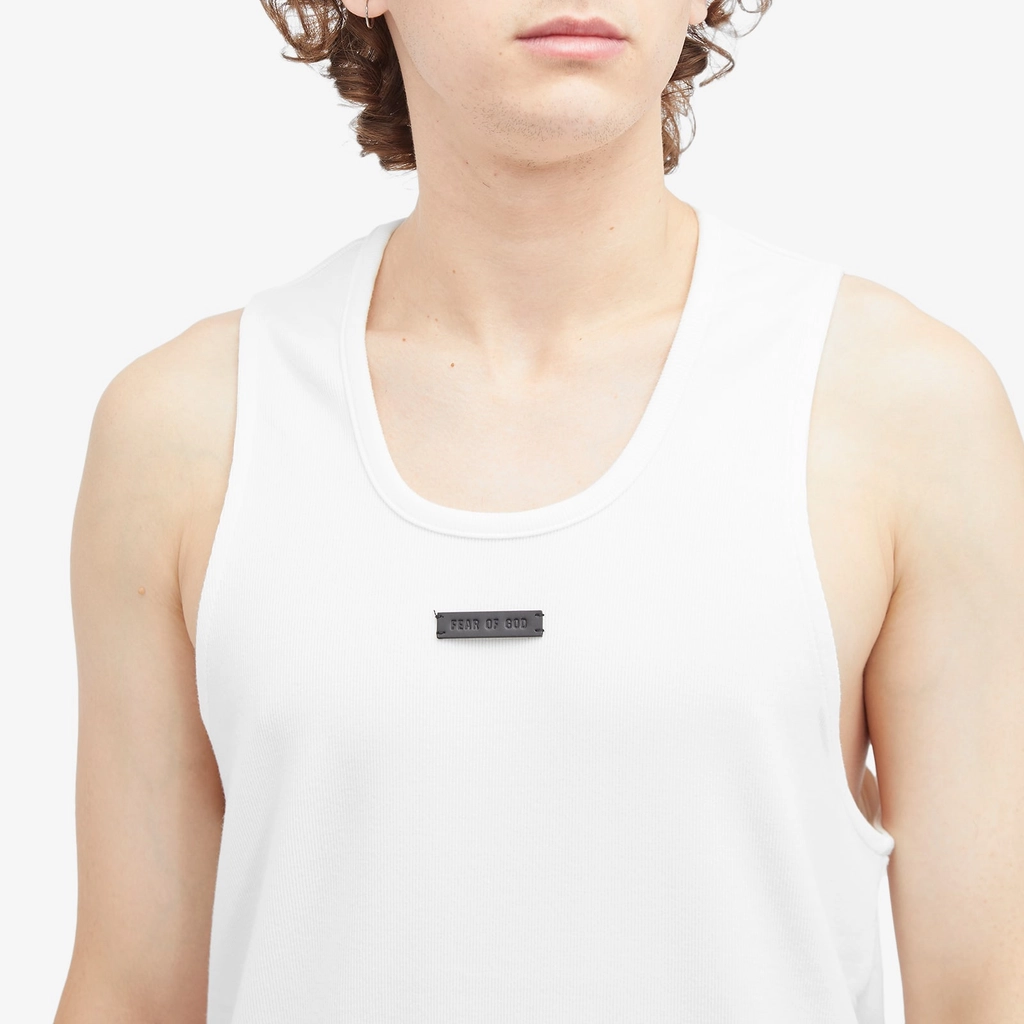 Fear of God Men's 8th Ribbed Tank White